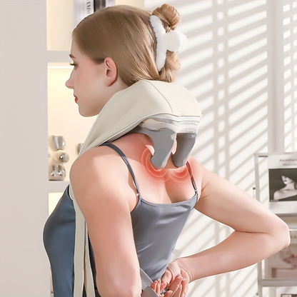 Massageador lombar pescoço Colete Shiatsu Massageador Cervical Ombros Lombar Pescoço Infravermelho Elétrico Bivolt