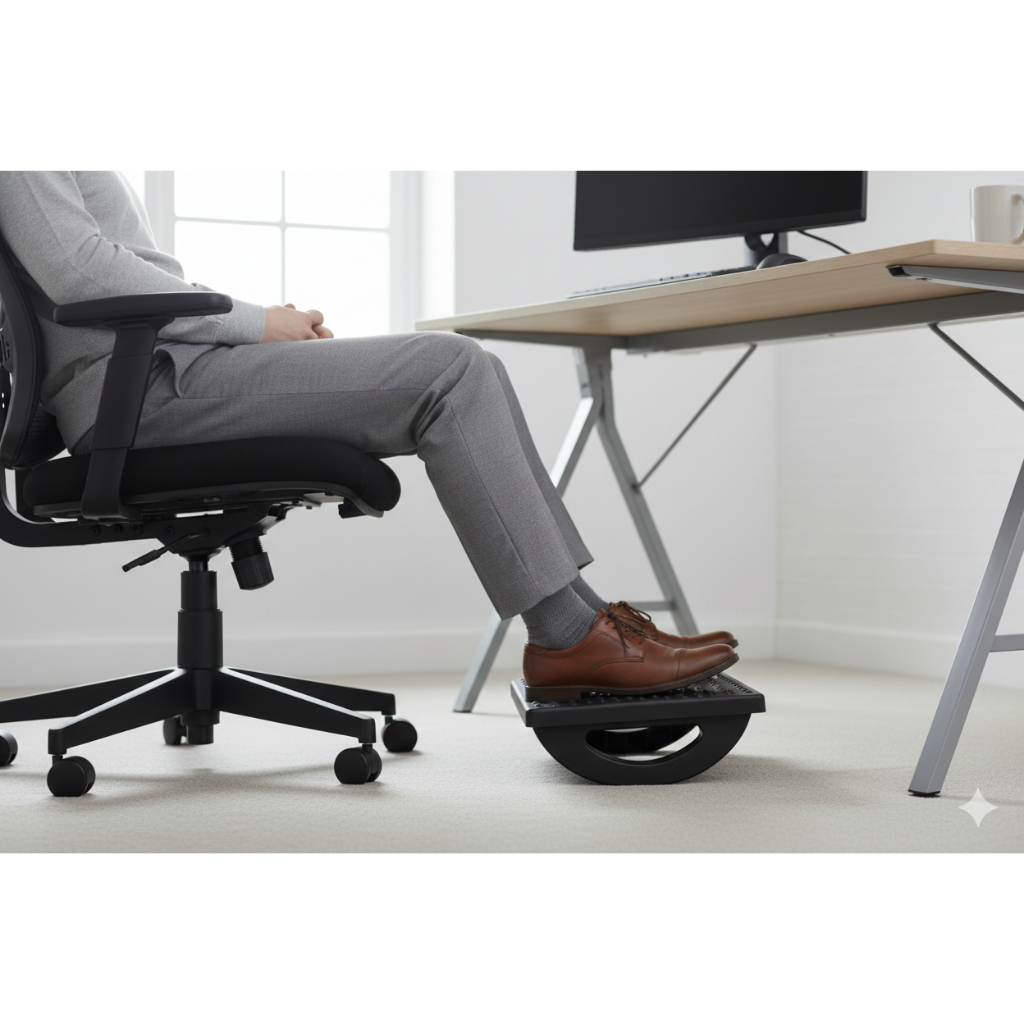 Apoio Para Pés Ergonômico Descanso Resistente Escritório