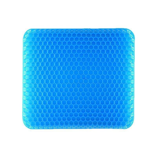 3D 2 Camadas Respirável Silicone Almofada De Assento De Carro Gel Para Cadeira De Escritório 42 x 36 x 3cm